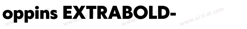 oppins EXTRABOLD字体转换 oppins EXTRABOLD字体转换